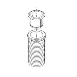 Dornbracht H�lse M32 x 1,5 mm 04240401800-08 Platin f�r Schlauch Wannenrand
