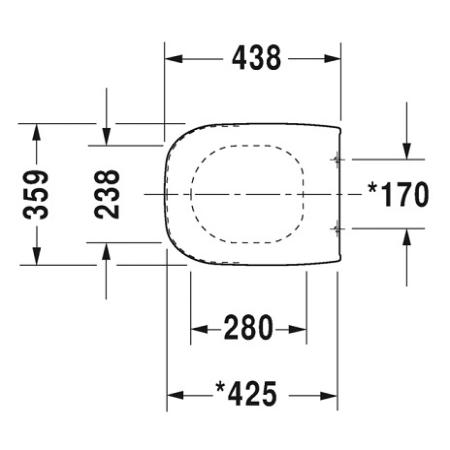 Duravit D-Code WC Sitz weiss 0067390000 mit