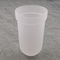 Emco B�rstenglas 081500090 Glas satiniert f�r B�rstengarnitur Kreos