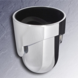 Emco Mundo B�rstentopf chrom Kunststoff 331500190 f�r B�rstengarnitur