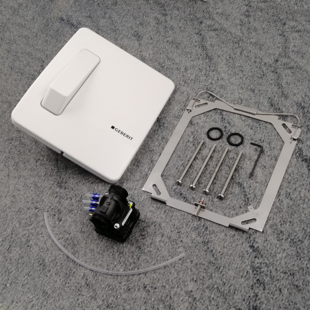 Geberit Spoelsystemen - Afstandsbediening Type 01, Pneumatisch, Voor 1 Toets Spoeling Alpine Wit 116 046 11 1