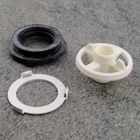 Überlaufrohr Für Waschbecken - Rund 41x41mm ABS Kunststoff