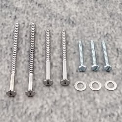 Geberit Ersatzteil 240802001 Schrauben-Set zu Unterputz-Siphon Modell 152.769.00