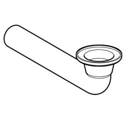 Geberit 854301111 Anschlu�winkel 40 mm in PP zu Fertigablauf f�r Krankenhaus-WT