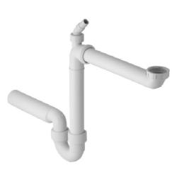 Geberit Sp�ltisch Ablauf 1 1/2 x 40 mm 152.885.11.1 Sifon Sp�le Schlaucht�lle