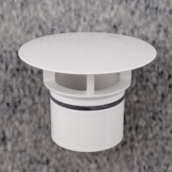 Geberit Ventilabdeckung Weiss 241.993.11.1 Excenterstopfen 64 mm f�r Clou Ablauf
