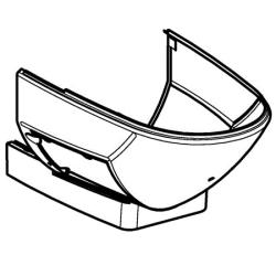 Geberit Verschalung AP 250.053.11.1 Weiss-Alpin f�r Dusch-WC Balena 8000