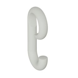 HEWI 477.30B010 97 Haken Matt Lichtgrau f�r Stange 28 mm