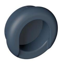 HEWI 535.42MLB 92 Muschelgriff rund � 42/ 35 mm Matt Anthrazitgrau