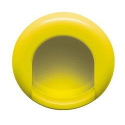HEWI 535.75ML 18 Muschelgriff rund � 75 mm Senfgelb Einlass 70 mm