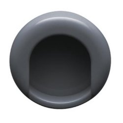 HEWI 535.75ML 92 Muschelgriff rund � 75 mm Anthrazitgrau Einlass 70 mm