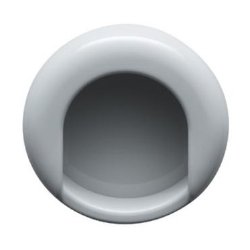 HEWI 535.75ML 95 Muschelgriff rund � 75 mm Felsgrau Einlass 70 mm