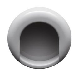 HEWI 535.75ML 97 Muschelgriff rund � 75 mm Lichtgrau Einlass 70 mm