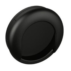 HEWI 535.75MLB 90 Muschelgriff rund � 75/ 70 mm Matt Tiefschwarz