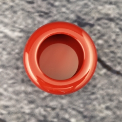 HEWI 538.60ML 33 Muschelgriff rund � 60 mm Rubinrot Einlass 55 mm