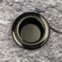 HEWI 538.60ML 90 Muschelgriff rund � 60 mm Tiefschwarz Einlass 55 mm