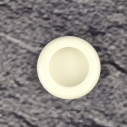 HEWI 538.60ML 99 Muschelgriff rund � 60 mm Reinweiss Einlass 55 mm