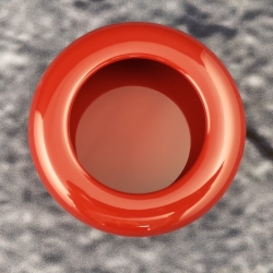 HEWI 538.90ML 33 Muschelgriff rund � 90 mm Rubinrot Einlass 85 mm