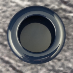 HEWI 538.90ML 50 Muschelgriff rund � 90 mm Stahlblau Einlass 85 mm
