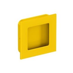 HEWI 544.60 18 Muschelgriff eckig Senfgelb 60 x 60 mm