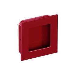HEWI 544.60 33 Muschelgriff eckig Rubinrot 60 x 60 mm