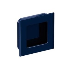 HEWI 544.60 50 Muschelgriff eckig Stahlblau 60 x 60 mm