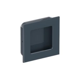 HEWI 544.60 92 Muschelgriff eckig Anthrazitgrau 60 x 60 mm