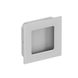 HEWI 544.60 95 Muschelgriff eckig Felsgrau 60 x 60 mm