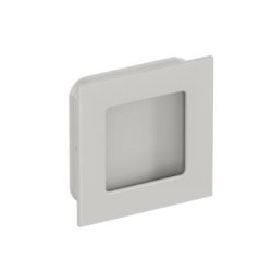 HEWI 544.60 97 Muschelgriff eckig Lichtgrau 60 x 60 mm