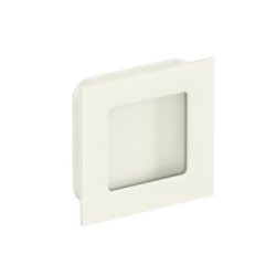 HEWI 544.60 99 Muschelgriff eckig Reinweiss 60 x 60 mm