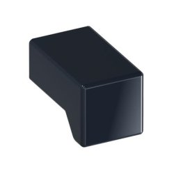 HEWI 547.15 92 M�belknopf eckig 15 x 15 mm Anthrazitgrau L�nge 25 mm