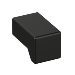 HEWI 547.15B 90 M�belknopf eckig 15 x 15 mm Matt Tiefschwarz