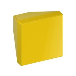 HEWI 547.32.1 18 M�belknopf eckig 32 x 32 mm Senfgelb L�nge 30 mm