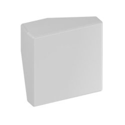 HEWI 547.32.1 97 M�belknopf eckig 32 x 32 mm Lichtgrau L�nge 30 mm