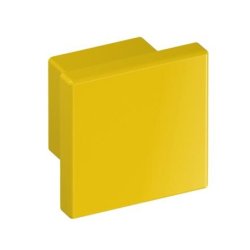 HEWI 547.32.3 18 M�belknopf eckig 32 x 32 mm Senfgelb L�nge 30 mm