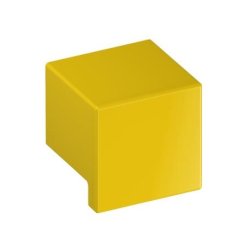 HEWI 547.32.4 18 M�belknopf eckig 32 x 32 mm Senfgelb L�nge 30 mm