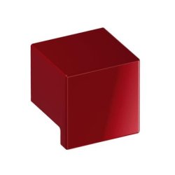 HEWI 547.32.4 33 M�belknopf eckig 32 x 32 mm Rubinrot L�nge 30 mm
