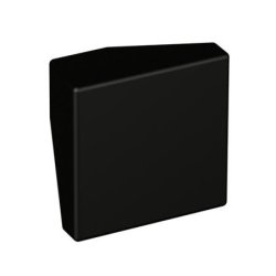 HEWI 547.32B1 90 M�belknopf eckig 32 x 32 mm Matt Tiefschwarz
