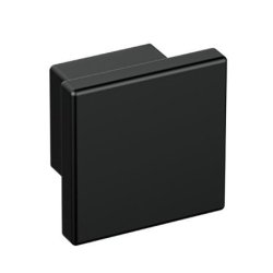 HEWI 547.32B3 90 M�belknopf eckig 32 x 32 mm Matt Tiefschwarz