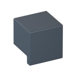 HEWI 547.32B4 92 M�belknopf eckig 32 x 32 mm Matt Anthrazitgrau
