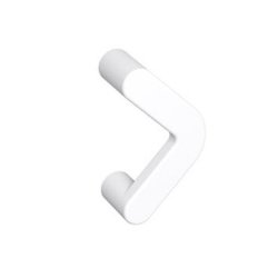 HEWI 548.17.64GKW 98 B�gelgriff 80 mm Signalweiss Breite 16 mm BA 64 mm