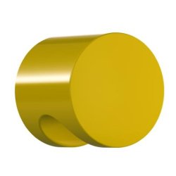 HEWI 557.23 18 M�belknopf rund � 23 mm Senfgelb L�nge 29 mm