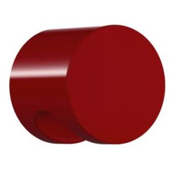 HEWI 557.50 33 M�belknopf rund � 50 mm Rubinrot L�nge 44 mm