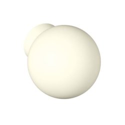 HEWI 559.23B 99 M�belknopf rund � 23 mm Matt Reinweiss L�nge 27 mm