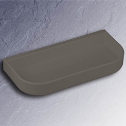 HEWI Ablageschale Felsgrau 115 mm x 250 mm 477.03.300 95