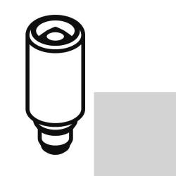 HEWI Diebstahlsicherung Lichtgrau 18565 97 f�r WC-Papierhalter 477.21.150 Grau