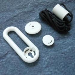 HEWI Drehgriff Signalweiss 25244 98 Ersatz Griff Weiss mit Seil f�r Kippspiegel