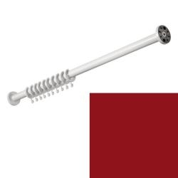 HEWI Duschvorhangstange 1000 mm Rubinrot 801.34.400 33 mit Vorhangring rot