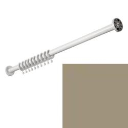 HEWI Duschvorhangstange 1000 mm Sand 801.34.400 84 mit Vorhangring beige