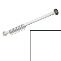 HEWI Duschvorhangstange 1000 mm Signalweiss 801.34.400 98 mit Vorhangring weiss